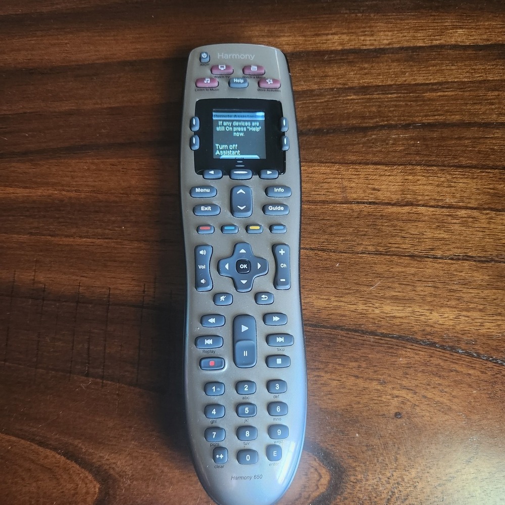 Logitech Harmony 650 Infrared All in One Programmable Remote Control, Silver